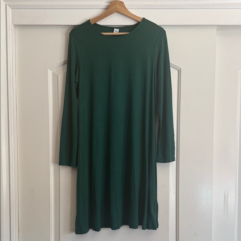 Old Navy Classic Long-Sleeve Green Women's Dress